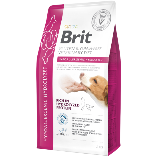 Brit VD - GF Hypoallergenic Hydrolyzed Protein DOG 2kg