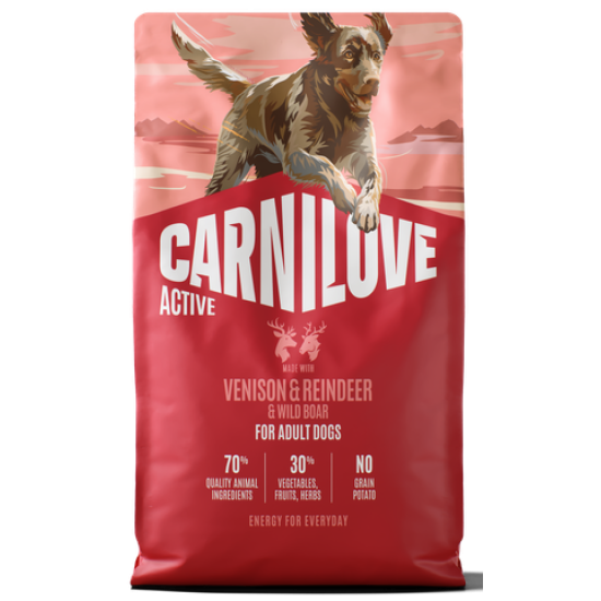 Carnilove Active® Venison & Reindeer & Wild Boar for Adult Dogs 4kg