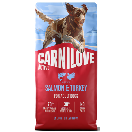 Carnilove Active® Salmon & Turkey for Adult Dogs 12kg