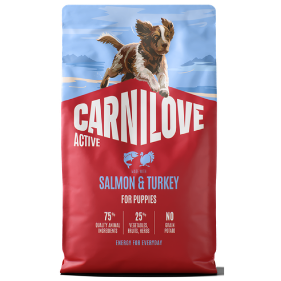 Carnilove Active® Salmon & Turkey for Puppies 4kg