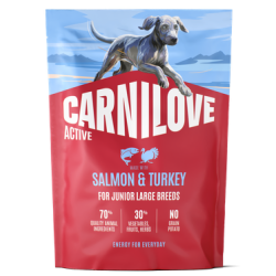 Carnilove Active® Salmon & Turkey for Junior Large Breeds 1.5kg