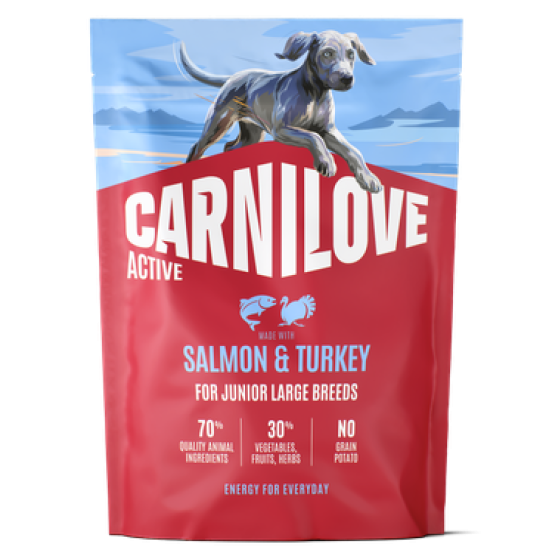 Carnilove Active® Salmon & Turkey for Junior Large Breeds 1.5kg