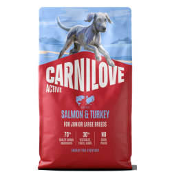 Carnilove Active® Salmon & Turkey for Junior Large Breeds 4kg