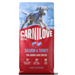 Carnilove Active® Salmon & Turkey for Junior Large Breeds 12kg
