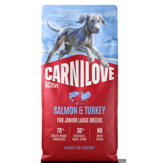Carnilove Active® Salmon & Turkey for Junior Large Breeds 12kg