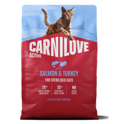 Carnilove Active® Salmon & Turkey for Sterilised Cats 2kg