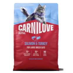 Carnilove Active® Salmon & Turkey for Large Breed Cats 2kg