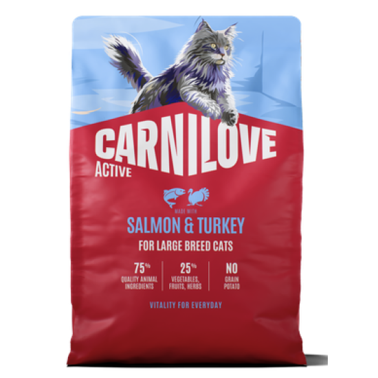 Carnilove Active® Salmon & Turkey for Large Breed Cats 2kg