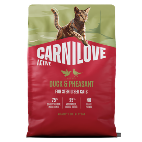 Carnilove Active® Duck & Pheasant for Sterilised Cats 2kg