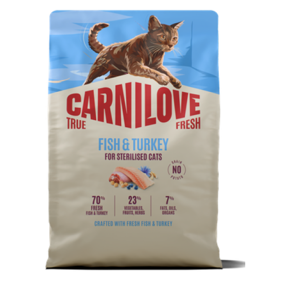 Carnilove True Fresh® Fish & Turkey for Sterilised Cats 2kg