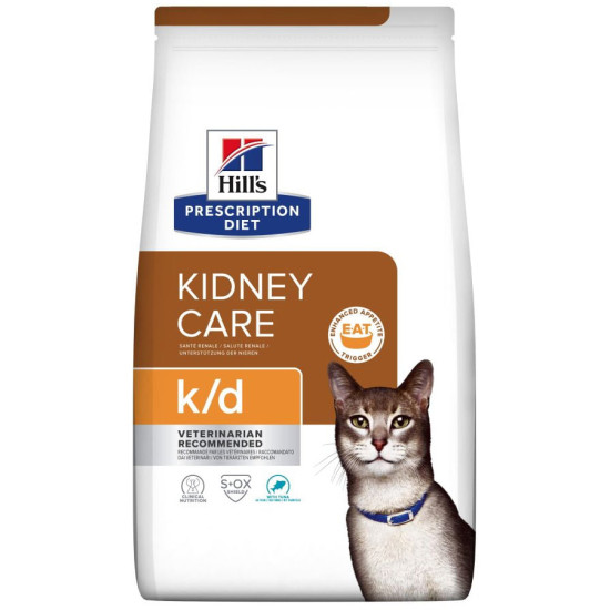 Hill's Prescription Diet k/d Kidney Care για Γάτες με Τόνο 1,5kg