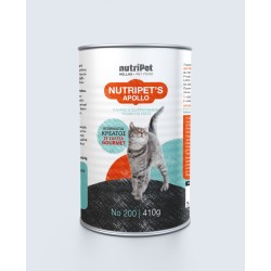 Nutripet’s Apollo κονσέρβα γάτας κομματάκια κρέατος σε σάλτσα gourmet 410gr